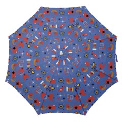 Blue 50s Straight Umbrellas by NerdySparkleGoth