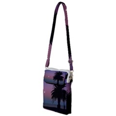 Sunset Coastal Scene, Montevideo Uruguay Multi Function Travel Bag by dflcprintsclothing