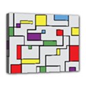 Colorful Rectangles Canvas 14  x 11  (Stretched) View1