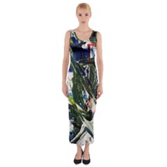 Snow In A City-1-1 Fitted Maxi Dress by bestdesignintheworld