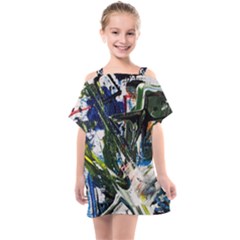 Snow In A City-1-1 Kids  One Piece Chiffon Dress by bestdesignintheworld