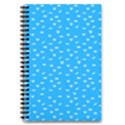 Halloween white bars at sky blue color 5.5  x 8.5  Notebook View1