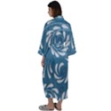 Folk flowers pattern Floral surface design Seamless pattern Maxi Satin Kimono View2