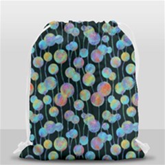 Multi-colored Circles Drawstring Bag (small) by SychEva