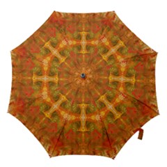 Red Flames Hook Handle Umbrellas (small) by kaleidomarblingart