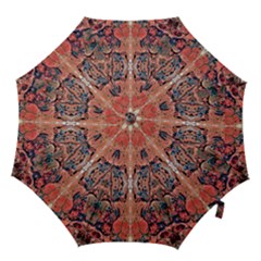 Abstract Marbling Art Hook Handle Umbrellas (large) by kaleidomarblingart