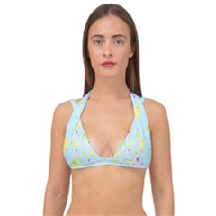 My Adventure Blue Double Strap Halter Bikini Top by thePastelAbomination