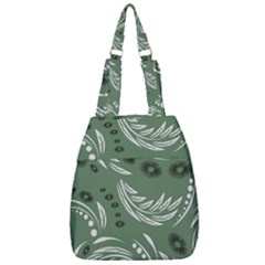 Folk Flowers Pattern Floral Surface Design Seamless Pattern Center Zip Backpack by Eskimos