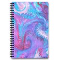 Blue on violet feathers 5.5  x 8.5  Notebook View1