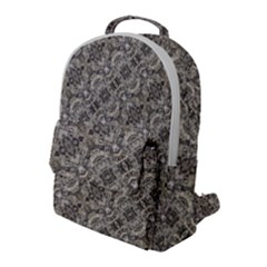 Vintage Pattern Geometric Mosaic Flap Pocket Backpack (large) by dflcprintsclothing