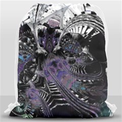 When Gears Turn Drawstring Bag (large) by MRNStudios