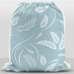 Folk Flowers Pattern Floral Surface Design Seamless Pattern Drawstring Bag (large) by Eskimos