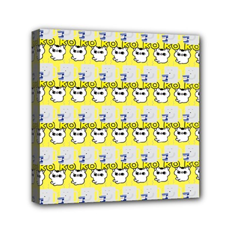Cartoon Pattern Mini Canvas 6  X 6  (stretched) by Sparkle
