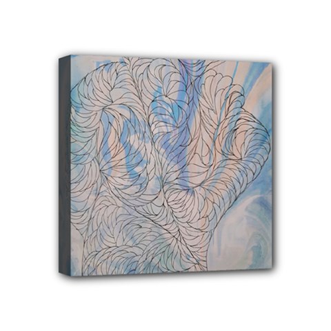 Convoluted Patterns Mini Canvas 4  X 4  (stretched) by kaleidomarblingart