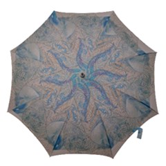 Convoluted Patterns Hook Handle Umbrellas (medium) by kaleidomarblingart