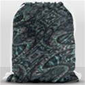 Emerald Distortion Drawstring Bag (Large) View1