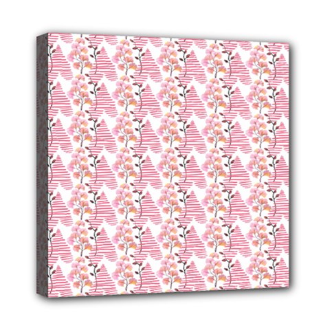 Floral Mini Canvas 8  X 8  (stretched) by Sparkle