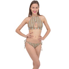 Geometry Cross Front Halter Bikini Set by Sparkle