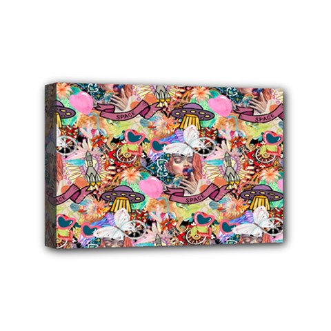 Retro Color Mini Canvas 6  X 4  (stretched) by Sparkle