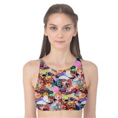 Retro Color Tank Bikini Top by Sparkle