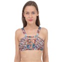 Retro Color Cage Up Bikini Top View1