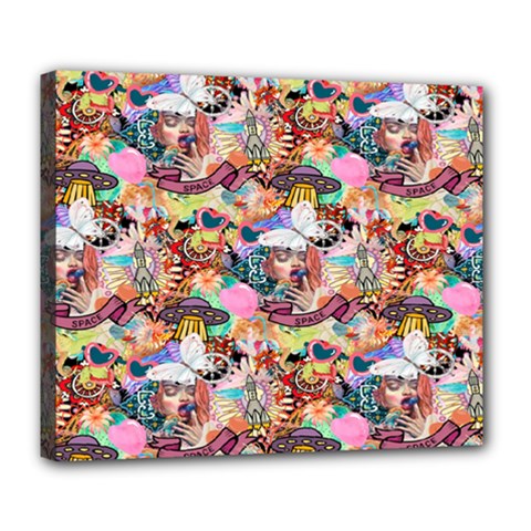 Retro Color Deluxe Canvas 24  X 20  (stretched) by Sparkle