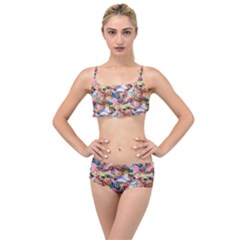 Retro Color Layered Top Bikini Set by Sparkle