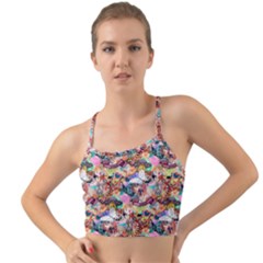 Retro Color Mini Tank Bikini Top by Sparkle