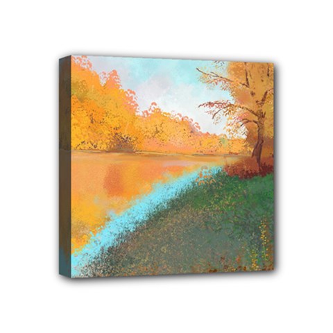 Golden Autumn Mini Canvas 4  X 4  (stretched) by SychEva