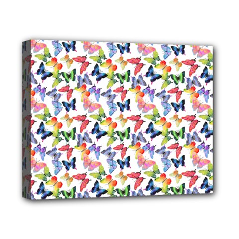 Multicolored Butterflies Canvas 10  X 8  (stretched) by SychEva