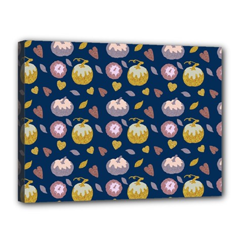 Autumn Pumpkins Canvas 16  X 12  (stretched) by SychEva