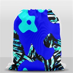 Abstract Tropical Drawstring Bag (small) by 3cl3ctix