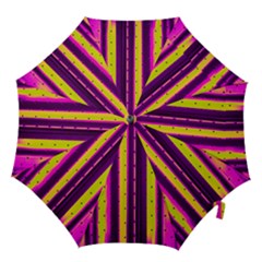 Warped Stripy Dots Hook Handle Umbrellas (large) by essentialimage365