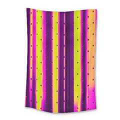 Warped Stripy Dots Small Tapestry by essentialimage365
