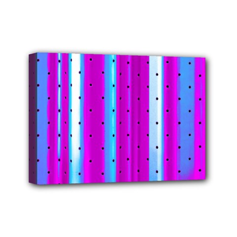 Warped Stripy Dots Mini Canvas 7  X 5  (stretched) by essentialimage365