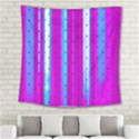 Warped Stripy Dots Square Tapestry (Large) View2