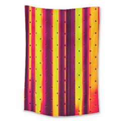 Warped Stripy Dots Large Tapestry by essentialimage365