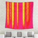 Warped Stripy Dots Square Tapestry (Large) View2