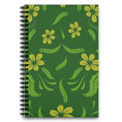 Folk Flowers Print Floral Pattern Ethnic Art 5 5  X 8 5  Notebook by Eskimos