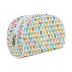 Multicolored Hearts Make Up Case (small) by SychEva