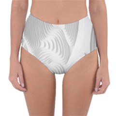 Illusion Waves Reversible High-waist Bikini Bottoms by Sparkle