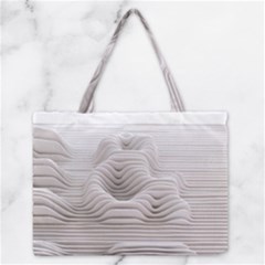 Illusion Waves Zipper Medium Tote Bag by Sparkle