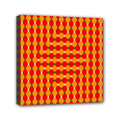 Illusion Blocks Pattern Mini Canvas 6  X 6  (stretched) by Sparkle