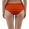 Illusion Blocks Pattern Reversible Mid-Waist Bikini Bottoms View4