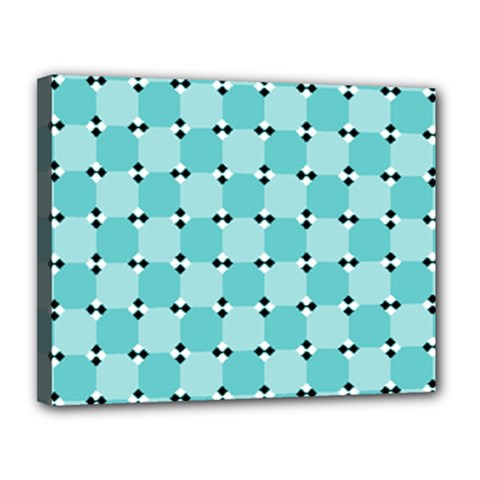 Illusion Blocks Pattern Canvas 14  X 11  (stretched) by Sparkle