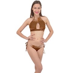 Different Cross Front Halter Bikini Set by Sparkle