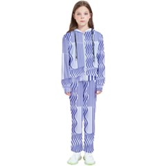 Illusion Waves Pattern Kids  Tracksuit by Sparkle