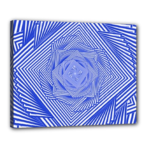 Illusion Waves Pattern Canvas 20  X 16  (stretched) by Sparkle