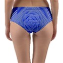 Illusion Waves Pattern Reversible Mid-Waist Bikini Bottoms View4