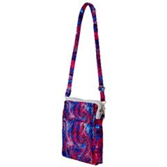 Painted Feathers Multi Function Travel Bag by kaleidomarblingart